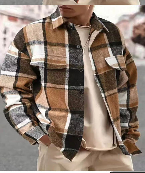 Classic Plaid Overshirt Jacket