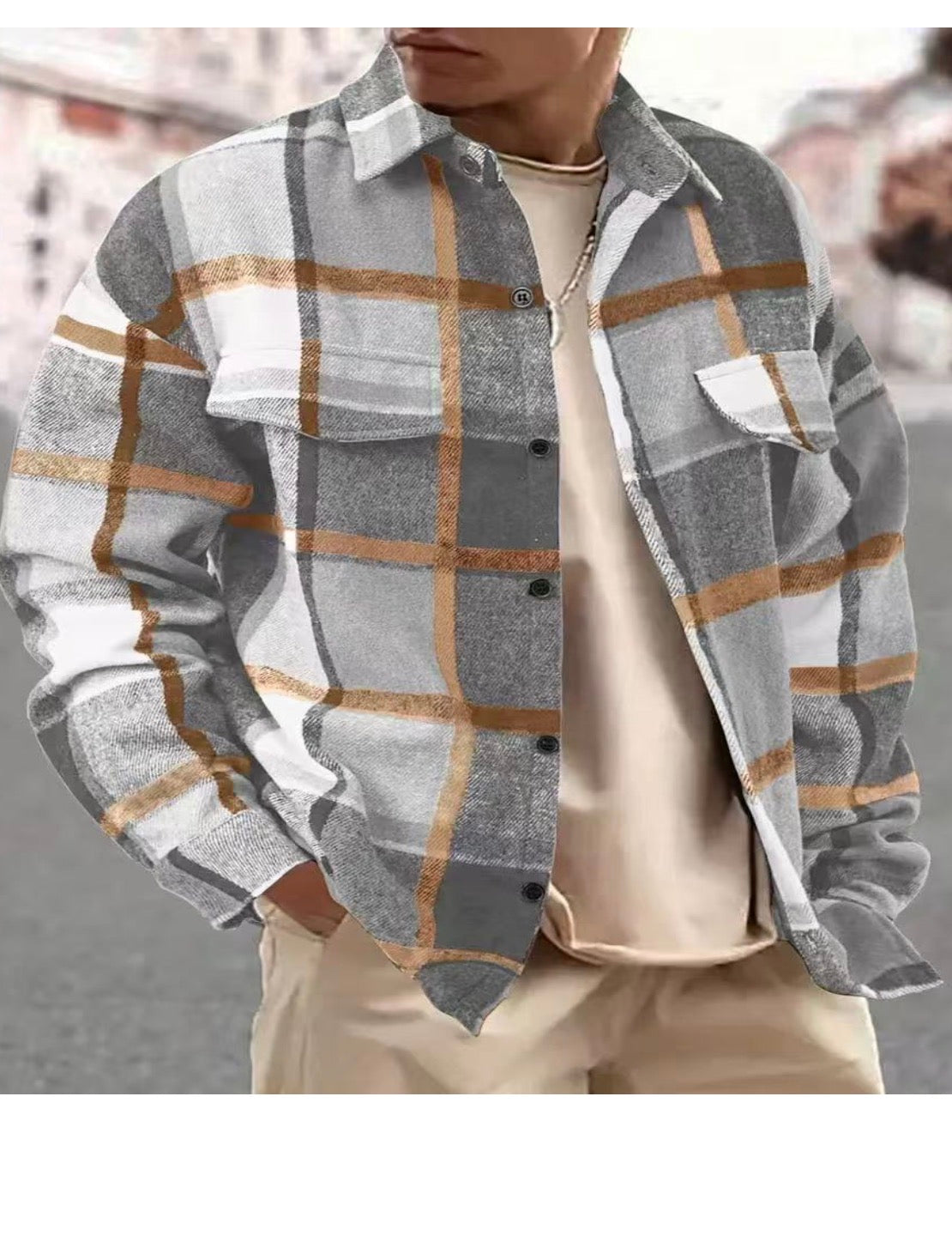 Classic Plaid Overshirt Jacket