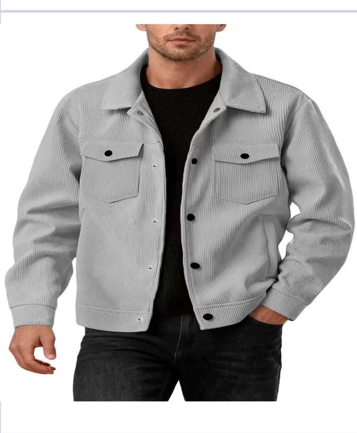 Men’s Premium Corduroy Jacket –     Timeless Urban Style