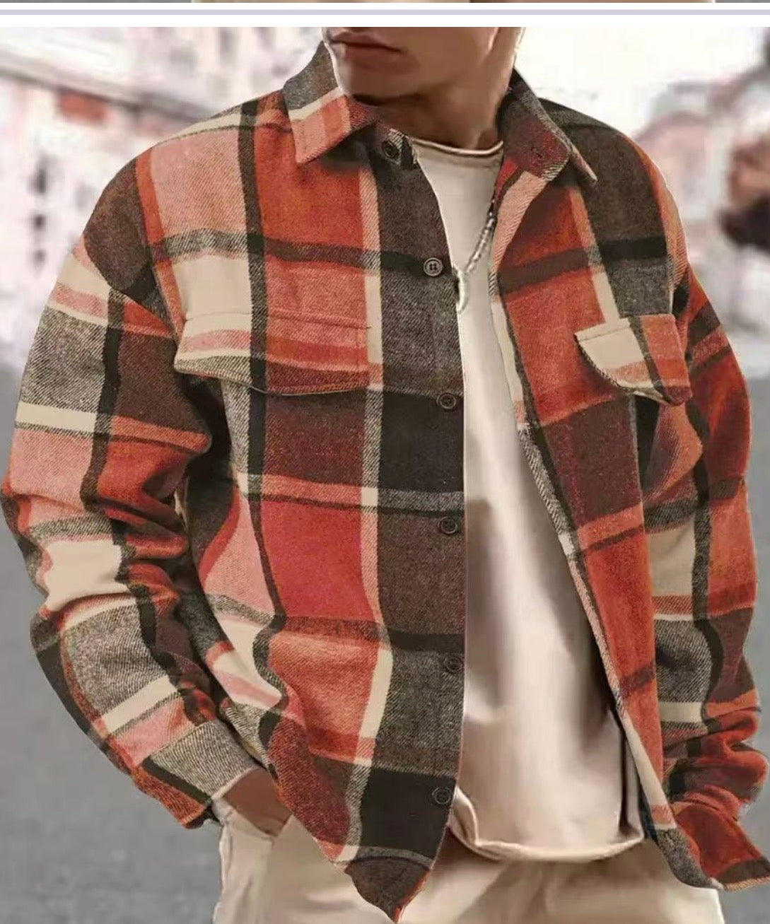 Classic Plaid Overshirt Jacket