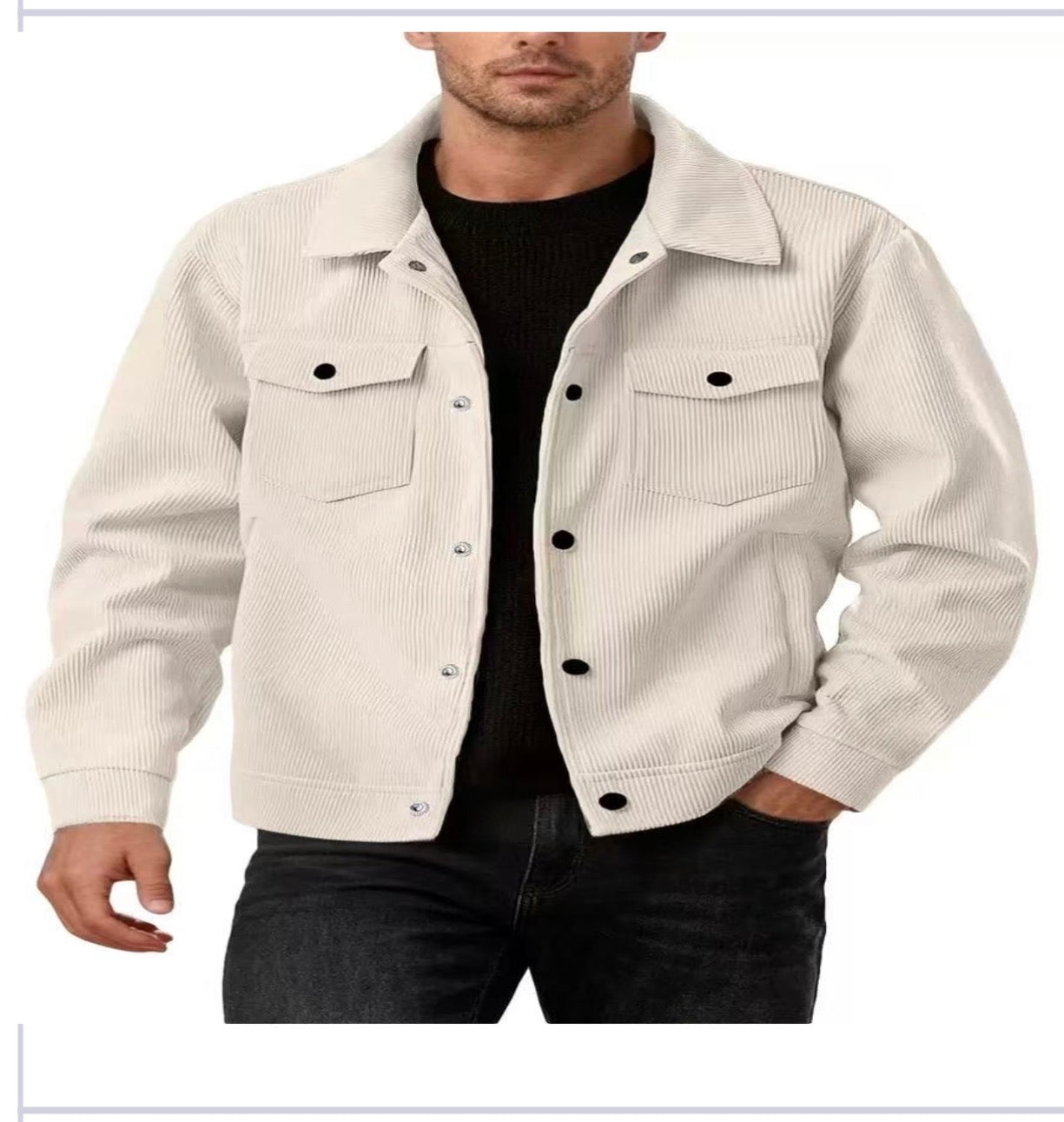 Men’s Premium Corduroy Jacket –     Timeless Urban Style