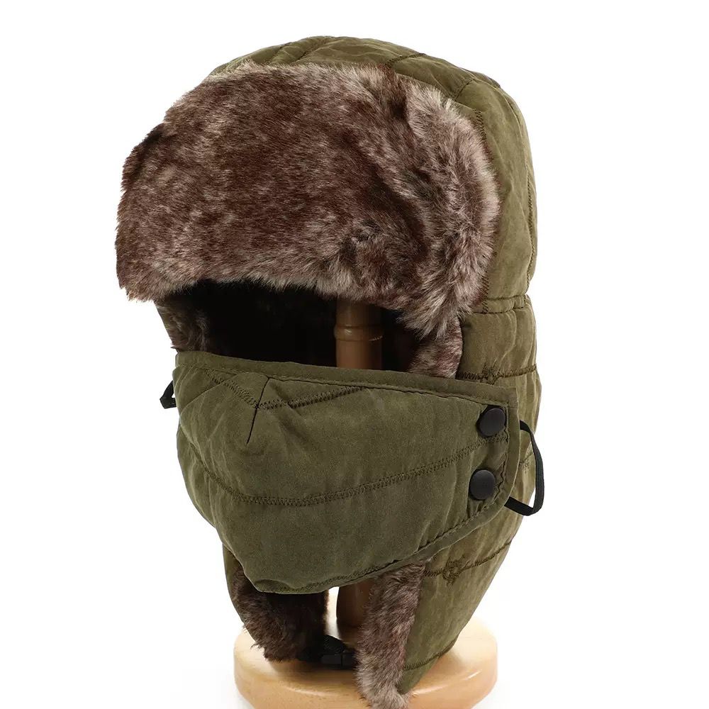 Chapka Hiver Thermique Doublée Fausse Fourrure – Protection Grand Froid / Thermal Winter Trapper Hat with Faux Fur – Extreme Cold Protection